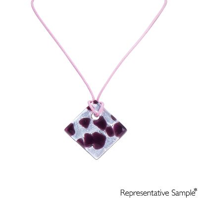 Square Venetian Glass Pendant