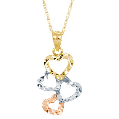 Heart-Shaped Drop Pendant