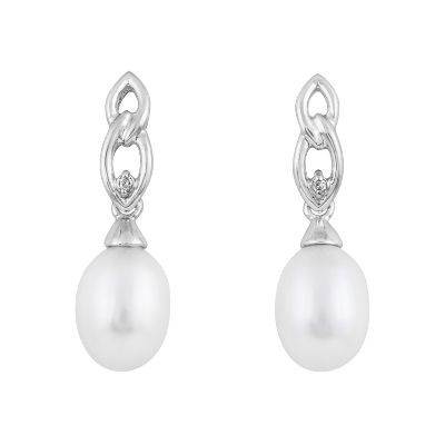 Freshwater Cultured Pearl Drop Earrings