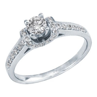 1/2ct TW Diamond Engagement Ring, GIA® Graded
