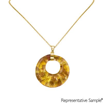 Circle Venetian Glass Pendant
