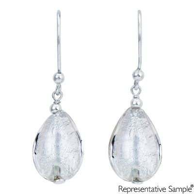 Teardrop Venetian Glass Earrings