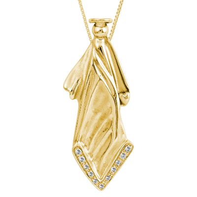 <i>Caregiver</i>, .05ct TW Angel Diamond Pendant