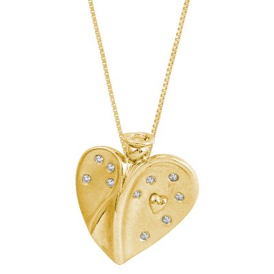 <i>Cherished</i>, .04ct TW Angel Diamond Pendant