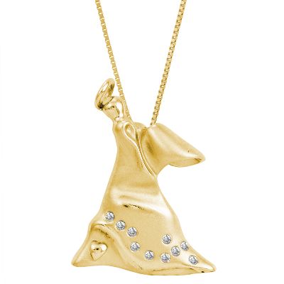 <i>Perserverance</i>, 1/10ct TW Angel Diamond Pendant