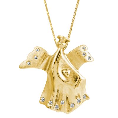 <i>Gregarious</i>, 1/10ct TW Angel Diamond Pendant