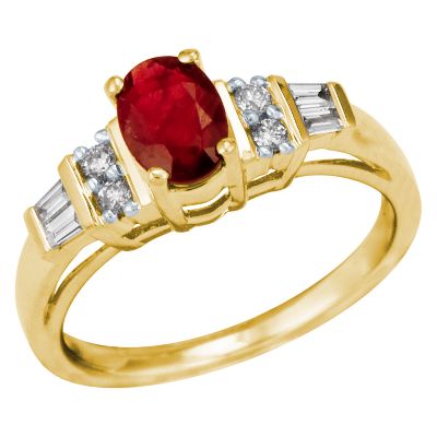 Oval Ruby Ring