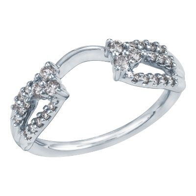 1/3ct TW Diamond Solitaire Ring Wrap