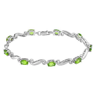 Oval Peridot Bracelet
