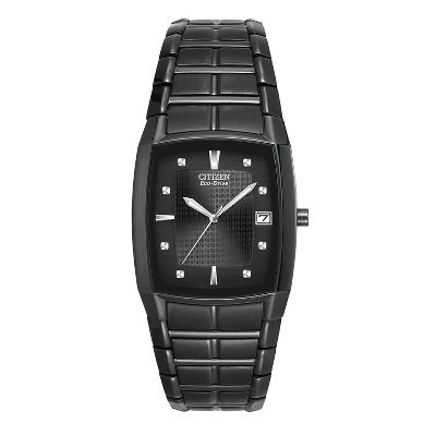 Citizen® Eco-Drive™ Black Stainless Steel Men's Watch