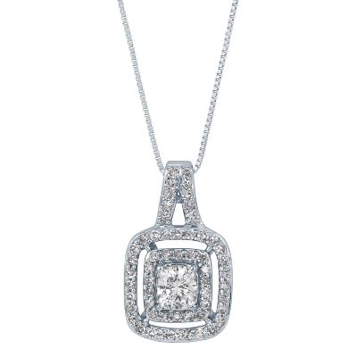 5/8ct TW Diamond Pendant, IGI Graded