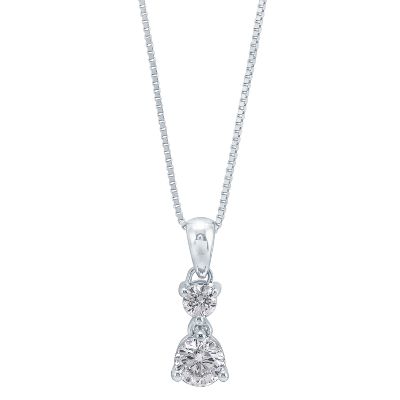 3/8ct TW Diamond Pendant, IGI Graded