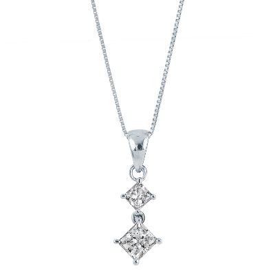 3/8ct TW Diamond Pendant, IGI Graded