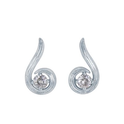 1/3ct TW* Drop Moissanite Earrings