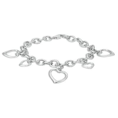 Cable Chain Heart Bracelet