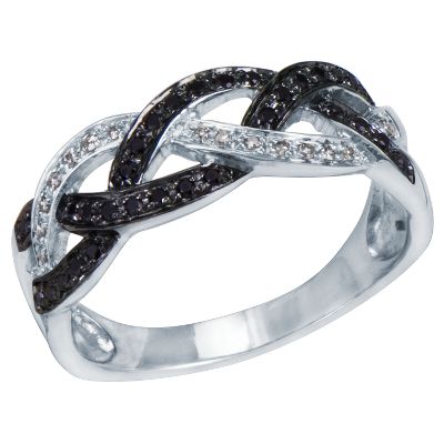 1/7ct TW Braided Diamond Ring