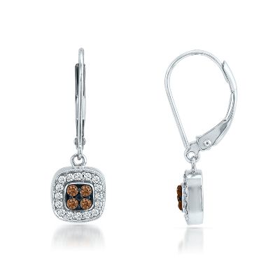1/4ct TW Champagne Diamond Earrings