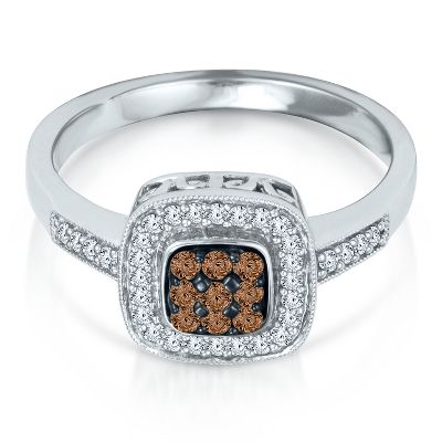 1/4ct TW Champagne Diamond Ring