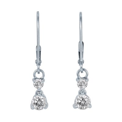 1/2ct TW Diamond Earrings, IGI Graded
