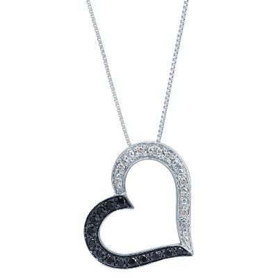 1/10ct TW Heart-Shaped Diamond Pendant