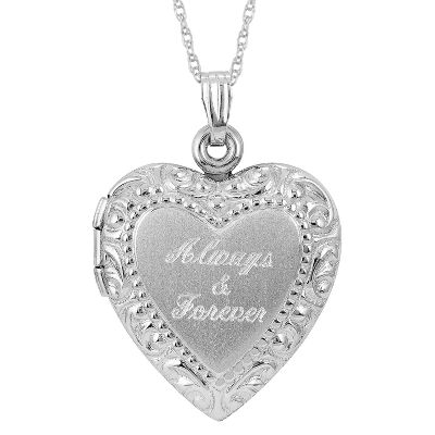 <i>Always & Forever</i> Heart Locket Pendant