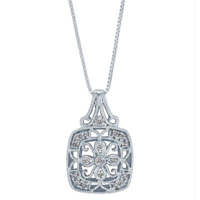1/10ct TW Diamond Pendant