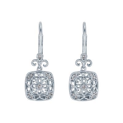 1/10ct TW Diamond Earrings