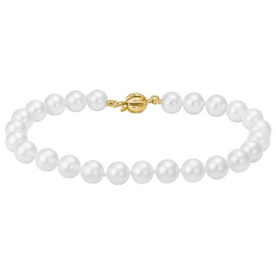 Cultured Pearl Bracelet, 6.5-7mm
