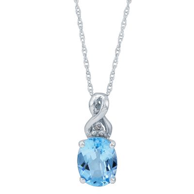 Blue Topaz Pendant