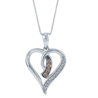 1/8ct TW Heart-Shaped Diamond Pendant