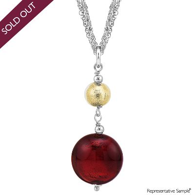 Oval Venetian Glass Pendant