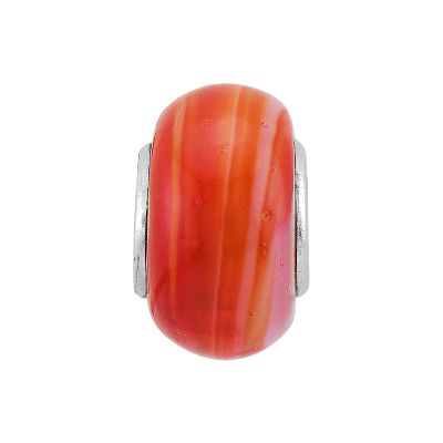 Orangish-Red Swirls Charm