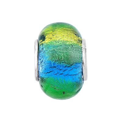 Blue & Green Metallic Charm