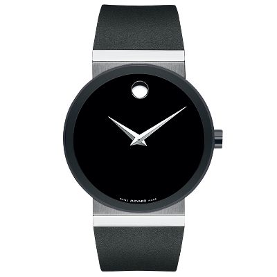 Movado® Black Stainless Steel Men's Watch