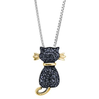 1/4ct TW Cat Diamond Pendant