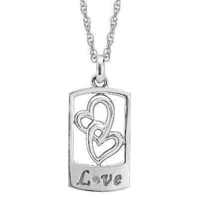 1/20ct Love Diamond Pendant