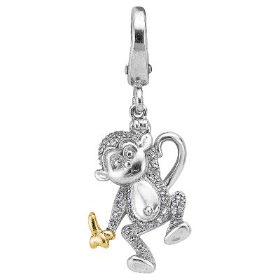 1/10ct TW Monkey Diamond Charm