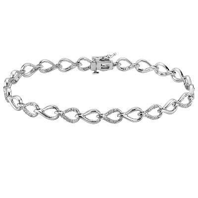 1/10ct TW Teardrop Diamond Bracelet