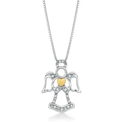 .06ct TW Angel Diamond Pendant