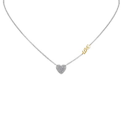 .08ct TW Heart-Shaped Diamond Pendant