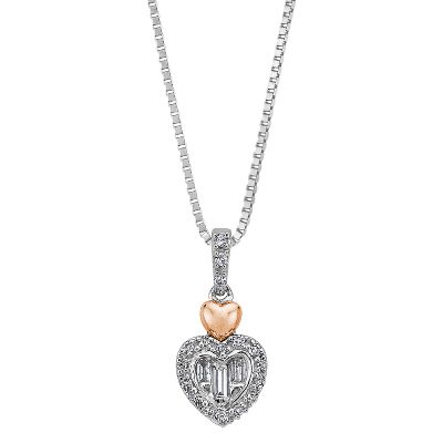 1/8ct TW Heart-Shaped Diamond Pendant