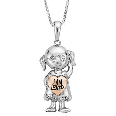 .02ct TW Girl Diamond Pendant