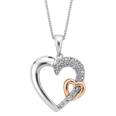 1/5ct TW Heart-Shaped Diamond Pendant