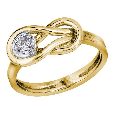 3/8ct Everlon™ Knot Diamond Ring
