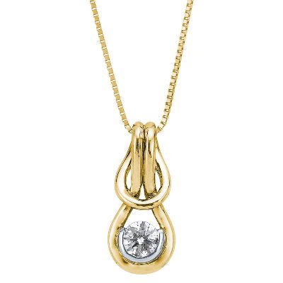 3/8ct Everlon™ Knot Diamond Pendant