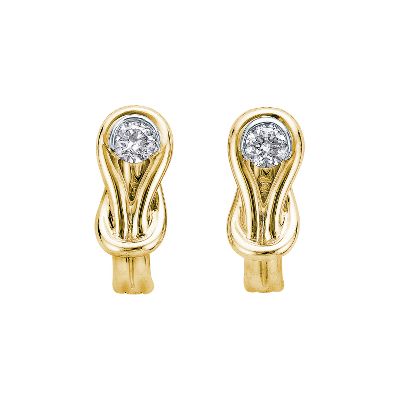 1/4ct TW Everlon™ Knot Diamond Earrings