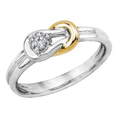 1/7ct Everlon™ Knot Diamond Ring