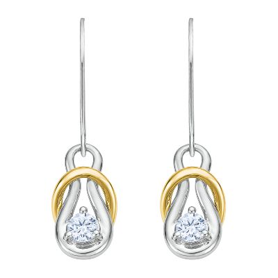 1/4ct TW Everlon™ Knot Diamond Earrings