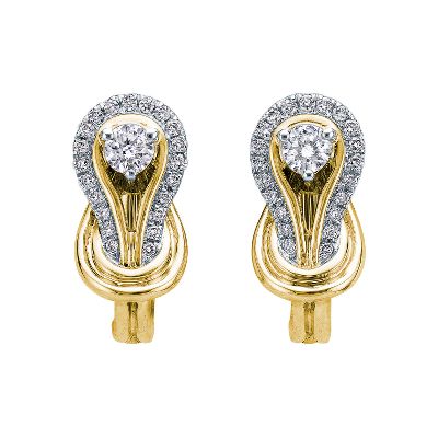 1/2ct TW Everlon™ Knot Diamond Earrings