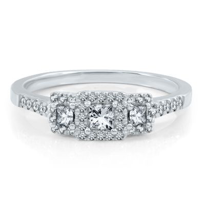 1/2ct TW Three-Diamond Anniversary Ring